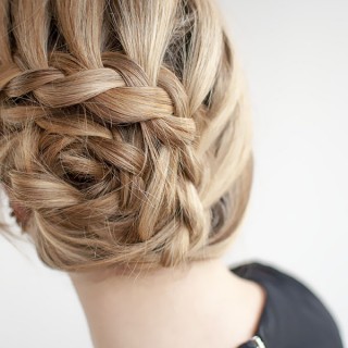 Hair Romance - curved lace braid updo hairstyle